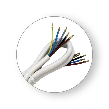 COMMEL Csatlakozó kábel H05VV-F 5G2,5 / 1,5 m