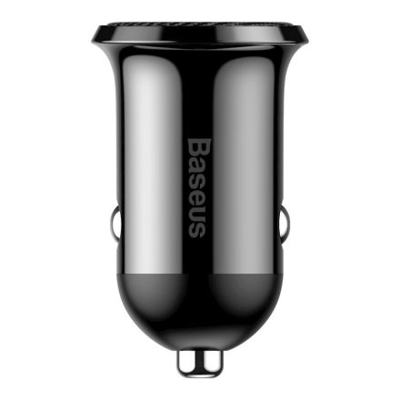 TelForceOne, Baseus SZIVARGYÚJTÓS TÖLTŐ, 2xUSB, 4,8A, Fekete