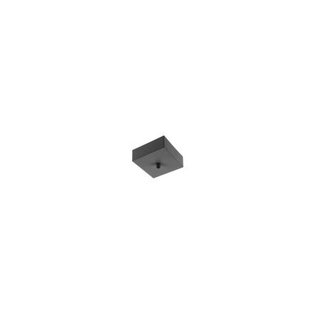Mennyezeti burkolat csatlakozóblokkhoz 80x80x25 mm, négyzet alakú, fekete
