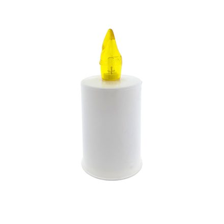 Trixline Műanyag kismécses 2xAA, 52x108mm, fehér, sárga láng