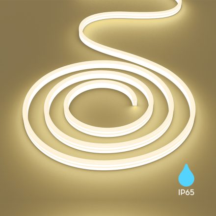 Braytron NEON FLEX LED Szalag, 6W/m,  4000K, 220/240V, IP65, 350lm/m, 120 LED/m, 10mm széles, 100 méteres tekercs
