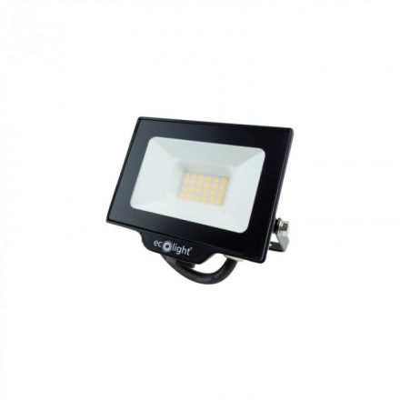 Ecolight LED reflektor, NL-1, 20W, 4000K, 1800lm, IP65, Fekete,