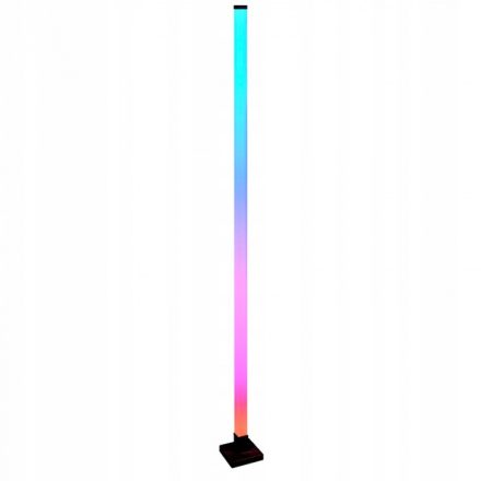 Ecolight RGB állólámpa, 10W, USB, 125×125×1500mm, zenélő, TUYA Smart funkcióval, fekete