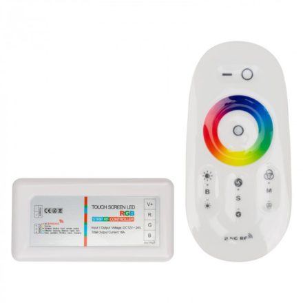 Ecolight RGB vezérlőszett (vezérlő + távirányító), 18A, 216W