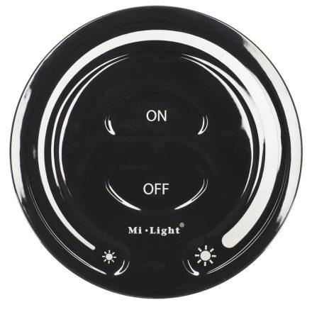Mi-Light - FUT087B - Dimmer Fali LED szalag fényerő szabályzó panel: elemes - fekete
