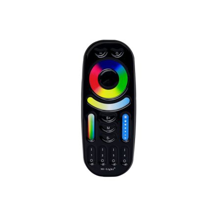 Mi-Light - FUT092B - RGB+CCT csoport (zóna) TÁVIRÁNYÍTÓ Full color LED szalaghoz, 2db 3AAA elem, Fekete