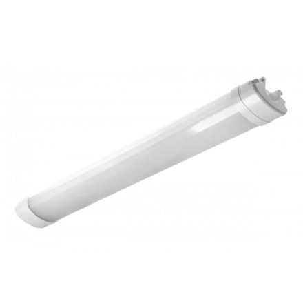 G-TECH LED vízálló lámpa, 18W, 1600 lm, 60 cm, AC220-240V, 50-60Hz, IP65, 4000K, fehér színű házzal
