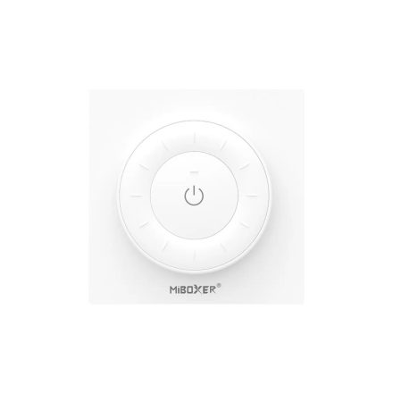 Mi-light - K3W - Dimmer, Fali LED szalag fényerő és színhőmérséklet szabályzó panel (CCT): elemes - fehér