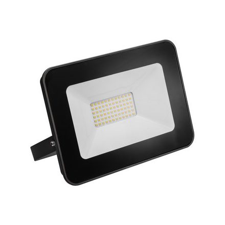 LED-es reflektor iLUX, 30W, 2400lm, 6000K, AC220-240V, 50/60 Hz, PF>0,9, RA>80, IP65, 120°, fekete keret