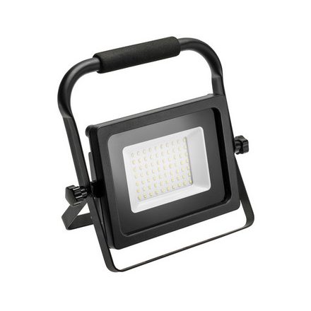 LED-es reflektor iNEXT (hordozható) 50W 4000lm, PF>0,9, RA>80, IP65, 120°, 6400K, fekete