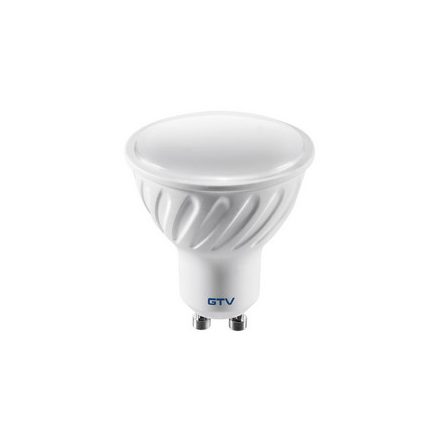 LED fényforrás 6W, GU10, 3000K, AC220-240V, 50-60Hz, sugárzási szög 120°, 440lm, 52 mA