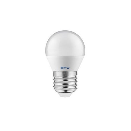 LED fényforrás 6W, B45, E27, 3000K, AC220-240V, fényszög160°, 470 lm, 52 mA