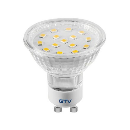 LED fényforrás 4W, GU10, 6400K, AC220-240V, sugárzási szög 120*, 320 lm, 43 mA