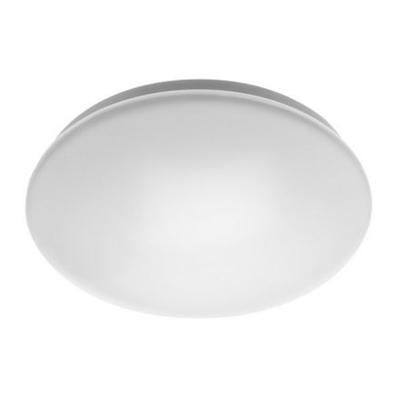 LED mennyezeti lámpa WENUS-M13 microvawe érzékelővel, 13W, 4000K, 1100lm, AC220-240V, 50/60Hz, sugárzási szög 120°, IP44, fehér test, 0-20-100 fokozatban dimmelhető, Ř 254 mm.