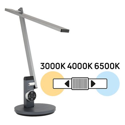 Ultralux LED asztai lámpa, Touch panel, dimmelhető+CCT, 12W, IP20, 1000lm