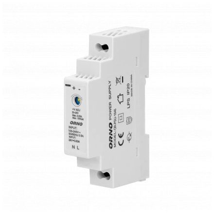 DIN sínes hálózati adapter, 15W 24VDC, 0,63A, szélesség: 1 db