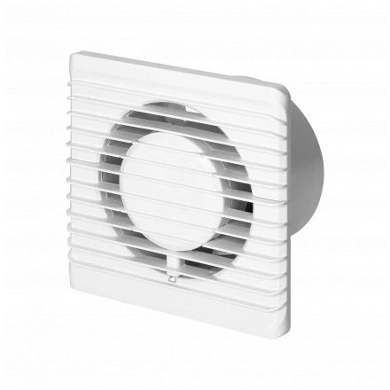 Fürdőszobai ventilátor 100mm, falra szerelhető csendes működés - standard