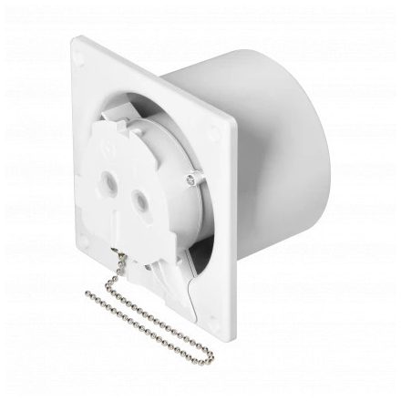 Fürdőszobai ventilátor 100mm - Prémium kábel kapcsolóval és golyóscsapágyakkal