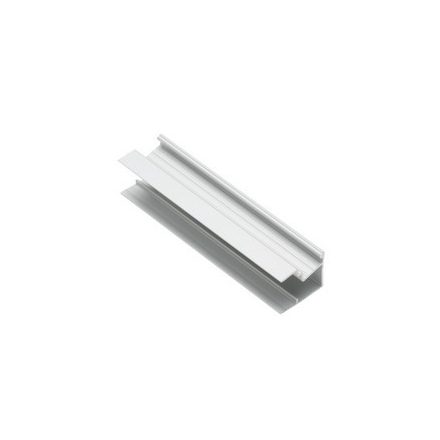 GLAX alumínium profil, lemezvastagság 18 mm, egyoldalas élre szerelve, ezüst, l=3,0 m