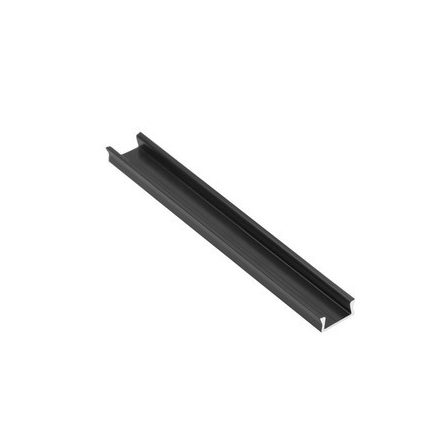 Felszíni alumínium LED-profil GLAX Mini, fekete matt, 2 m