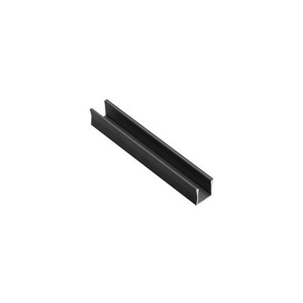 Alumínium profil LED szalagokhoz, felületre szerelt GLAX MINI HIGH 2 m, fekete