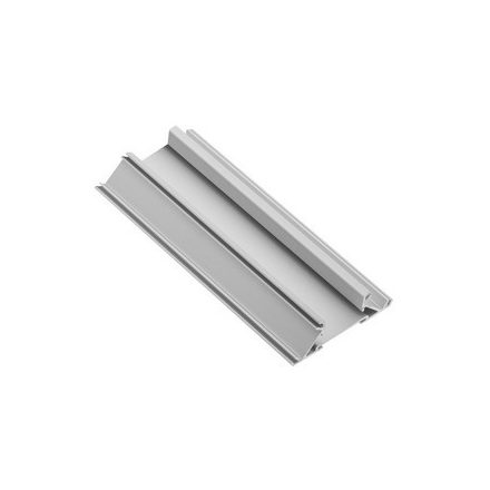 Alumínium perem kétoldalas (peremsáv) profil GLAX, lemezvastagság 18 mm, ezüst, l=3,0 m
