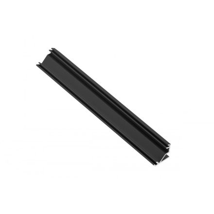 Alumínium profil LED sarok, felületre szerelve, 2 m, fekete
