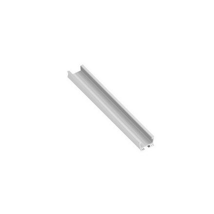 Alumínium profil LED felületre szerelt GLAX hűtőbordával, 2 m, ezüst színű