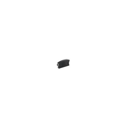 Standard végzáró sapka felületre szerelt LED GLAX Mini profilhoz ezüst, ABS, fekete matt