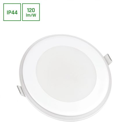 Spectrum LED panel, dimmelhető, 5,5W, 4000K, 490lm, IP20, 230V, kerek, fehér, süllyesztett, Aureola A
