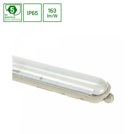 LED hermetikus armatúra, Szürke/fehér, Limea Gigant, 20W, 4000K, 3000/3250lm, IP65 600x72x70 [mm], 50000h, 120°, 230V