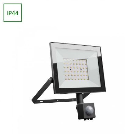 Spectrum Led reflektor mozgásérzékelővel, 50W, 6000K, 4300lm, IP44, 230V, Fekete, Noctis Lux4