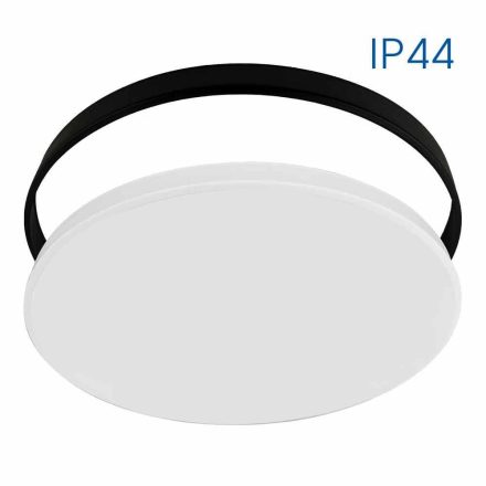 Vivalux LED mennyezeti lámpa 18W, 4000K, 14000lm, IP44, 230V,   Ø250x50mm, Fekete/Fehér Siri