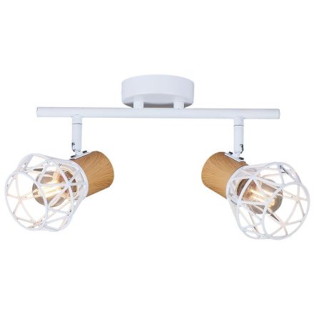 Vivalux Mennyezeti lámpa, 2XE27, max. 2X7W, IP20, 230V, 400x100x220 mm, Fa/Fehér, FRODO