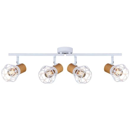 Vivalux Mennyezeti lámpa, 4XE27, max. 4X7W, IP20, 230V, 810x100x220 mm, Fa/Fehér, FRODO