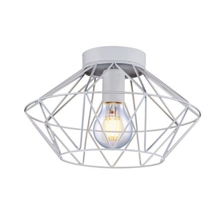 Vivalux Mennyezeti lámpa, 1XE27, max. 1X14W, IP20, 230V, Ø300x185mm, Fém/Fehér, FRODO