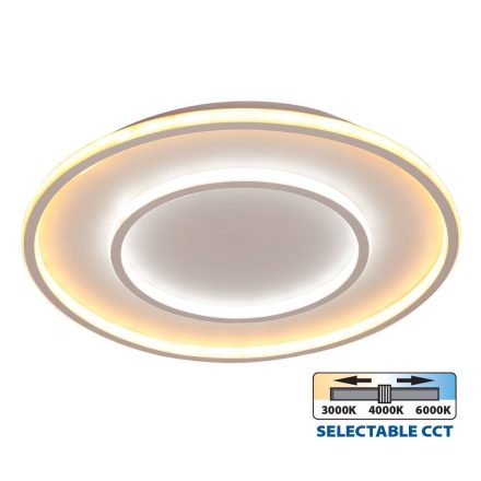 Vivalux LED Mennyezeti lámpa, CCT, 75W, 3-6000K, 5333lm, IP20, Ø500x50mm, GALA