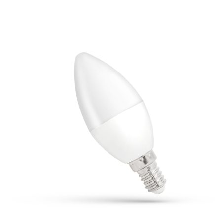 Led Fényforrás, Gyertya, Opál, E14, 8W, 710lm, 3000K, 37x107 [mm], 17000h, 160°, 230V