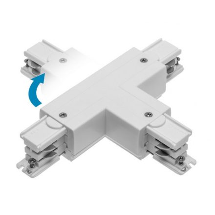 T-csatlakozó X-RAIL-hez, 166x101mm, állítható ZP/WP, fehér