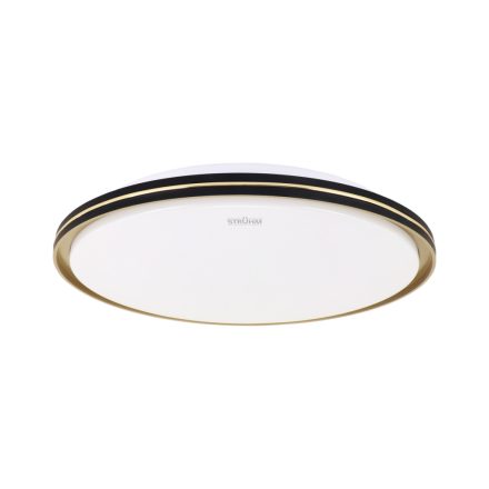 Strühm LED mennyezeti lámpa, CCT, 24W, 4200K, 2900lm, IP20, arany-fekete, Fiesta