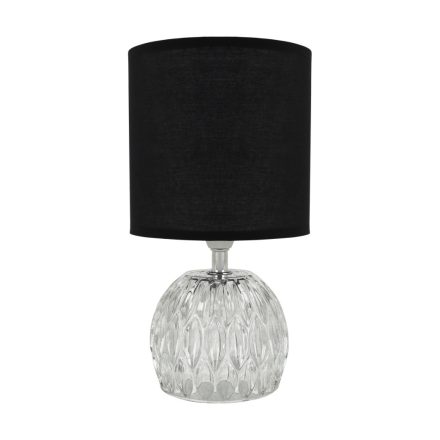 Strühm asztali lámpa, E14, max. 40W, IP20, 260X140X140mm, Fekete/Üveg, ZEFIR