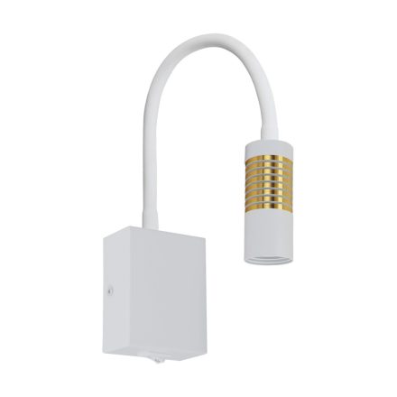 Strühm LED fali lámpa kapcsolóval, 3W, 4000K, 185lm, IP20, fehér/arany, Ari