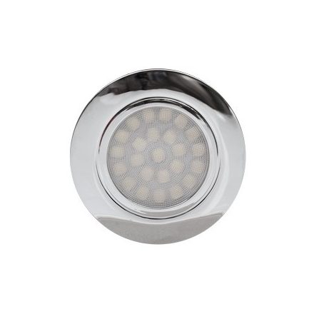 Ultralux Mini LED lefelé világító beépíthető kerek 4W, 4200K, 220-240V AC, IP44, króm, króm