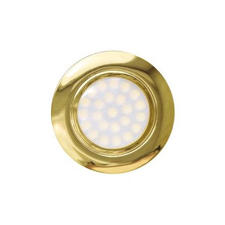 Ultralux Mini LED lefelé világító beépíthető kerek 4W, 4200K, 220-240V AC, IP44, arany, arany