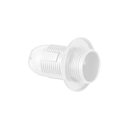 Ultralux Műanyag lámpafoglalat E14, teljes menettel, fehér színű