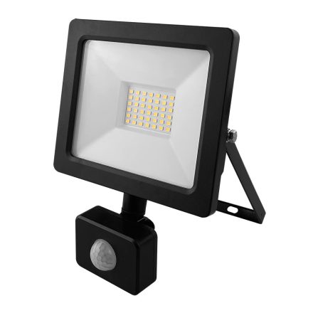 Ultralux LED Slim reflektor mozgásérzékelővel, 30W, 4000K, 2340lm, IP44