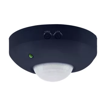   Strühm LED Mozgásérzékelő, max 1200 W, 360°, mozgásérzékelési tartomány:  < 6 m (< 24°C), világítási idő beállítása: 10 másodperctől-7 percig, 58X115mm, IP20, Fekete, Agent