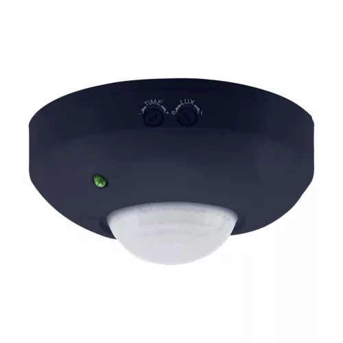 Strühm LED Mozgásérzékelő, max 1200 W, 360°, mozgásérzékelési tartomány:  < 6 m (< 24°C), világítási idő beállítása: 10 másodperctől-7 percig, 58X115mm, IP20, Fekete, Agent