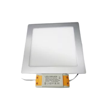 DB LED panel, süllyesztett, négyzet, 12W, 850lm