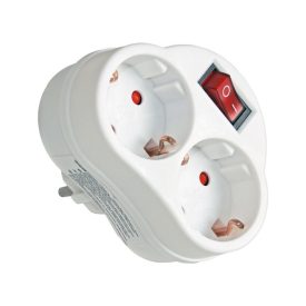 COMMEL Elosztó dugalj kapcsolóval